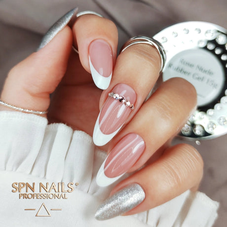 SPN Nails Rubber Nail Gel Rose Nude on nails