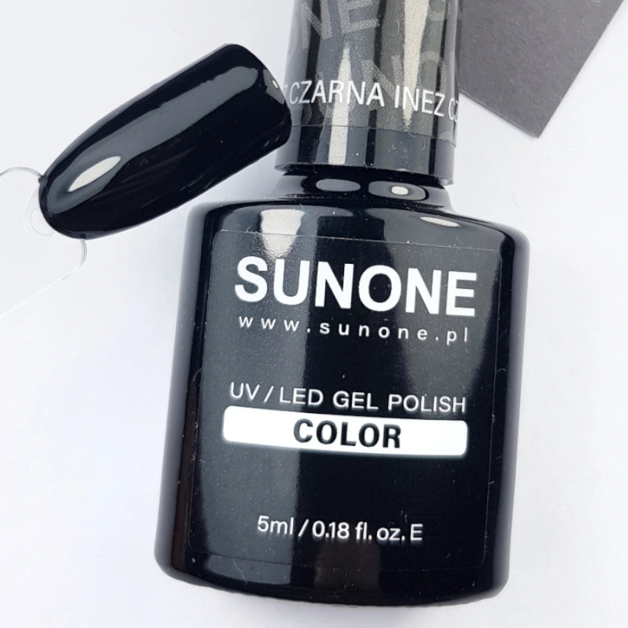 Sunone UV/LED Gel Polish Black Inez swatch