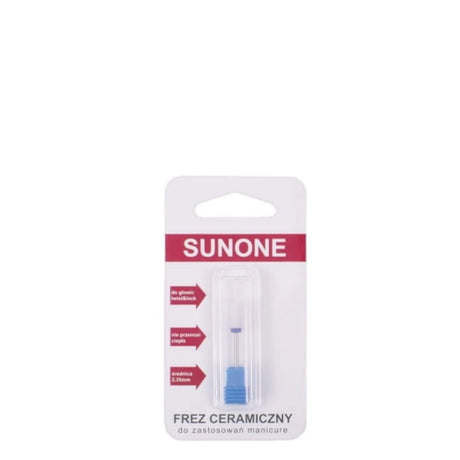 Sunone Ceramic Nail Drill Bit Medium Cylinder Blue