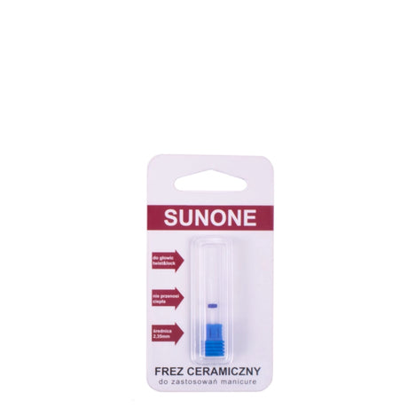 Sunone Ceramic Nail Drill Bit Medium Slotted blue