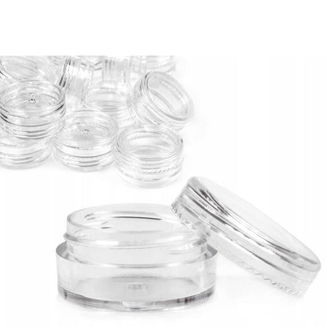 Sunone Empty Clear Round Sample Jars 50pcs