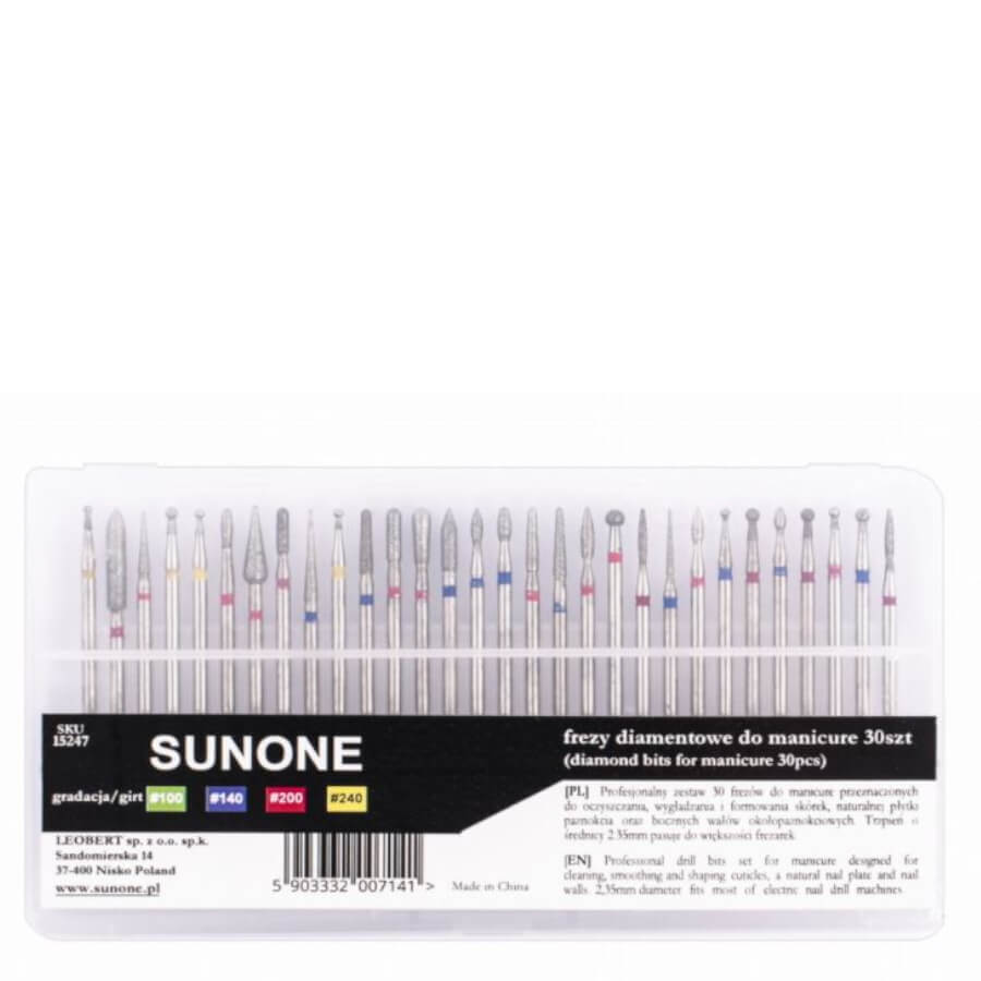 Sunone Diamond Nail Drill Bits Set 30pcs