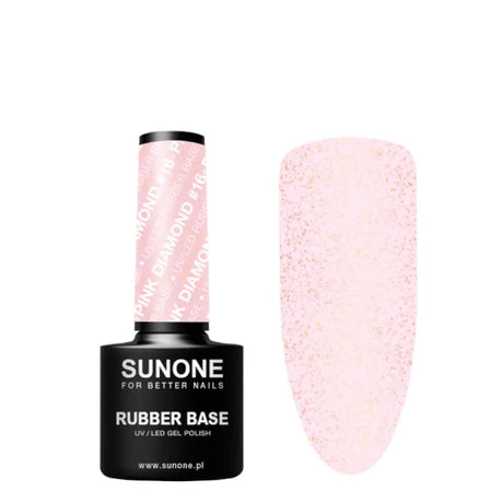 Sunone UV/LED Gel Polish Rubber Base 16 Pink Diamond