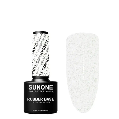 Sunone UV/LED Gel Polish Rubber Base 14 White Diamond