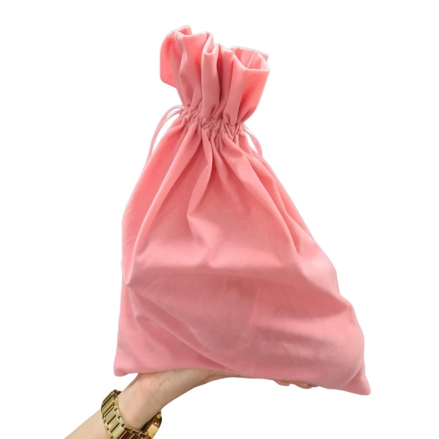 Roxie Cosmetics Gift Wrap pink velvet bag