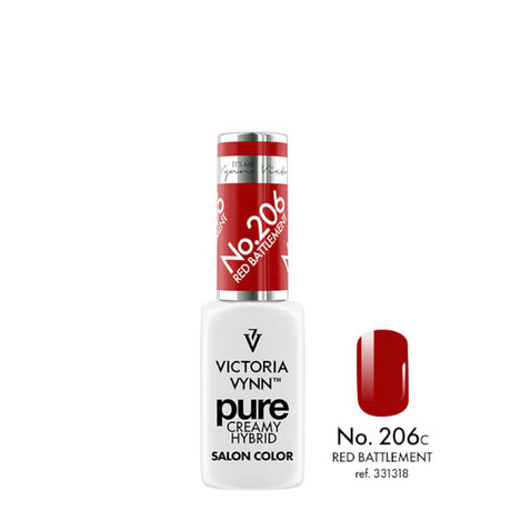 Victoria Vynn Pure Creamy Hybrid Gel 206 Red Battlement 8ml