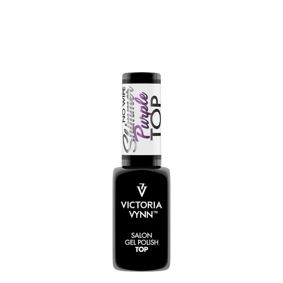 Victoria Vynn Top no wipe shimmer purple gel polish glitter