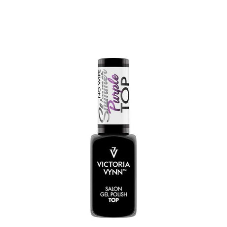 Victoria Vynn Top no wipe shimmer purple gel polish glitter
