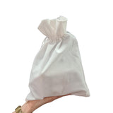 Roxie Cosmetics Gift Wrap white velvet bag